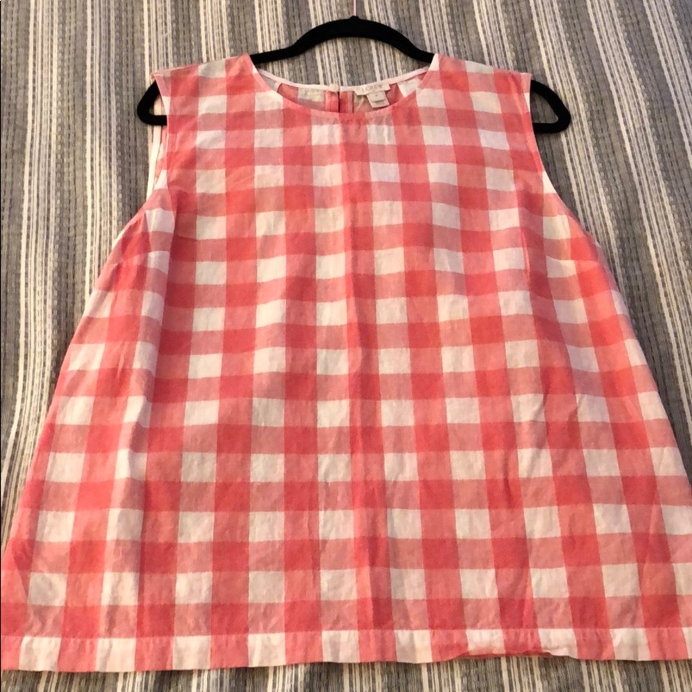 J.Crew Factory Gingham Shell Top